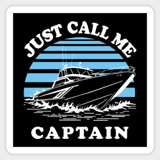 Just Call Me Captain Sticker